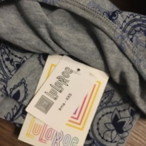 XXS Irma.  LLR Paisley. Grey and blues.  Gorgeous